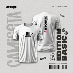 card Camiseta branca atomic labs