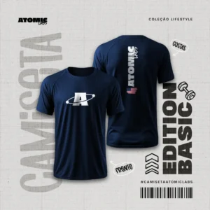 card camiseta marinho atomic labs.