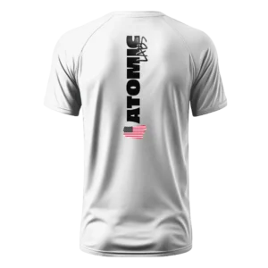 costas Camiseta branca atomic labs