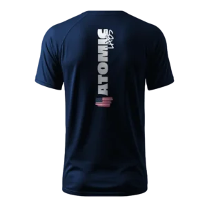 costas camiseta marinho atomic labs.